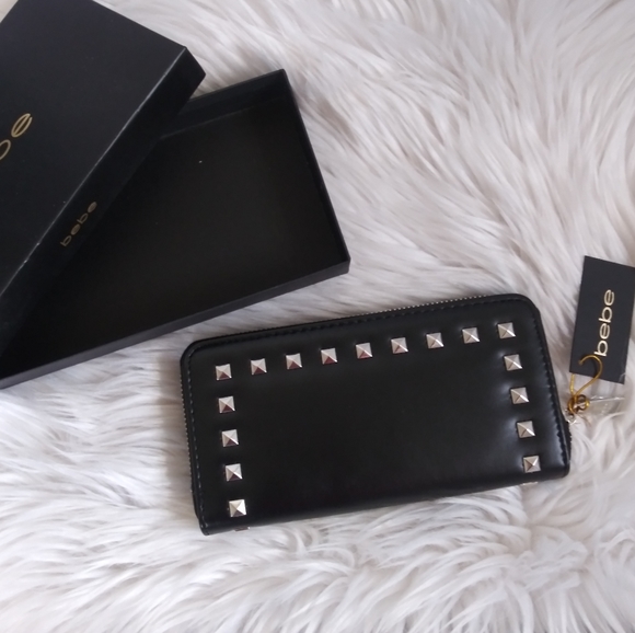 NWT BEBE JANE ZIP ARROUND WALLET WRISTLET CASE - Picture 4 of 12